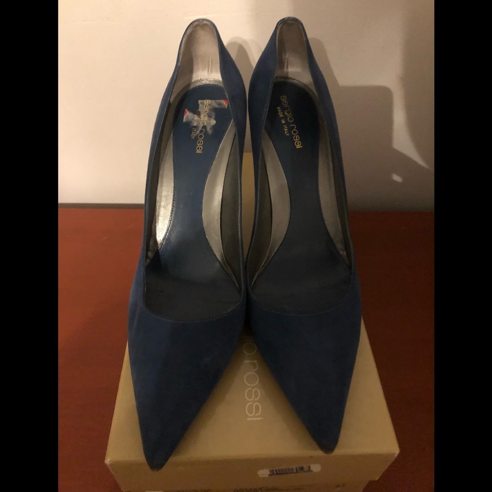 Sergio Rossi Denim Heels 41